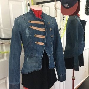 Bershka distressed Jean jacket